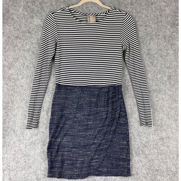 Anthropologie Dolan Shift Dress Womens XS Striped Jersey Stretch Costal Casual - Picture 1 of 16